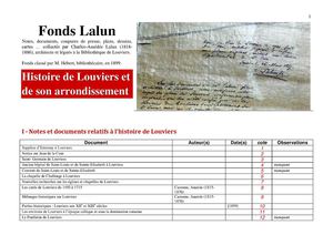 Dossiers normands LALUN