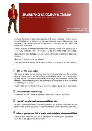 Manifiesto De La Felicidad En El Trabajo