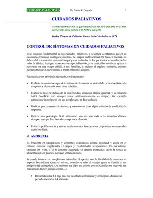 Cuidados Paliativos