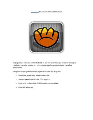 Instalacion De Software Atube Catcher