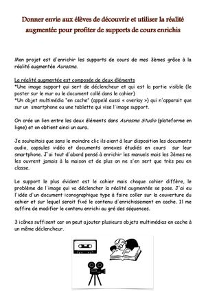 Www Ac Grenoble Fr Disciplines Anglais File Realite Augmentee Pdf