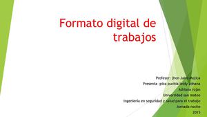Formato Digital De Trabajos Jp