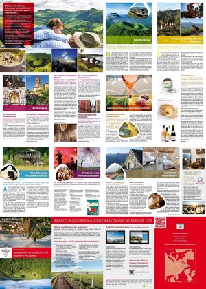 AUVERGNE - Touristische Karte 2015