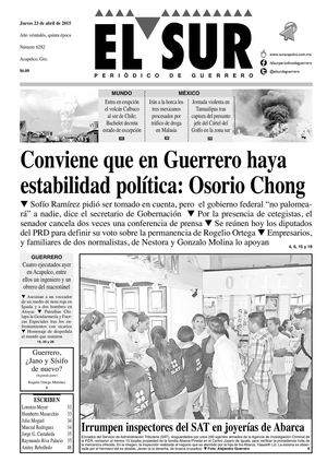 El Sur Jueves 23042015