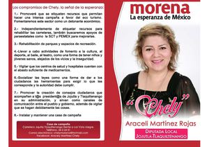 Diptico Araceli Martinez Rojas