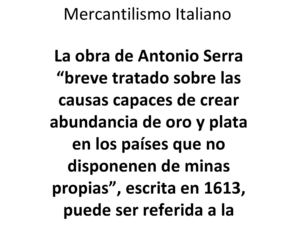 Mercantilismo Italiano