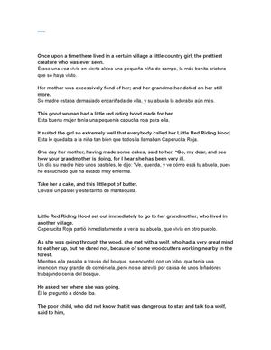 historias en ingles y español