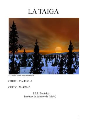 TAIGA  María Moscosio