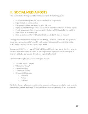 Social Media Plan