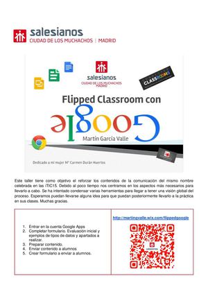 Taller ITic15 Flipped Classroom Con Google Salesianos Ciudad De Los Muchachos