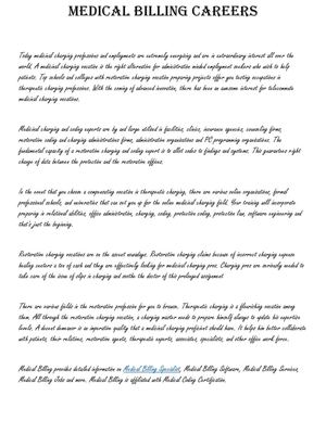 Medical Billing Specialist