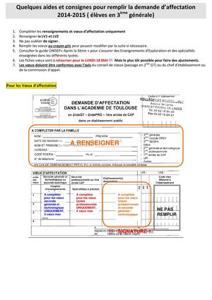 Aide Fiche Affectation 2014 2015
