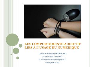Comportement addictif liés aux numérique