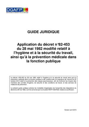 2015 04 10 Circulaire Dgafp Guide Juridique Circulaire D82 453