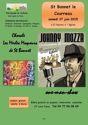 Affiche St Bonnet Concert Merles Et Johnny (1)