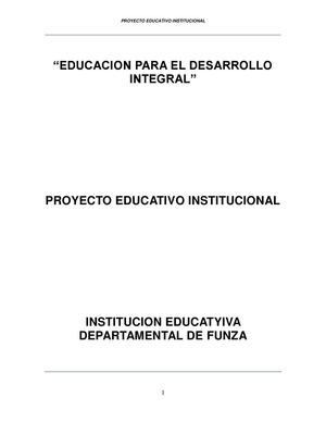 Proyecto Educativo Institucional Depa 2013 Junio20