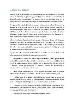 Protocolo Plan De Lectura Curso 2014 2015