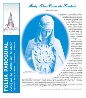 Folha Paroquial da Santíssima Trindade, Flamengo - RJ