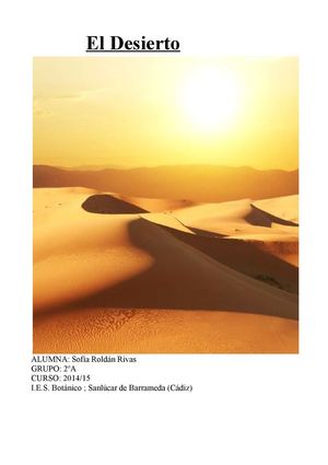 El desierto (Sofía Roldán)