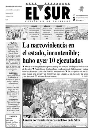 El Sur Miercoles 29042015