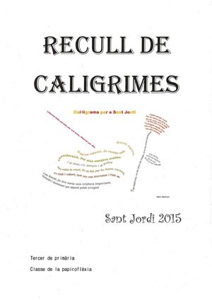 Cal·ligrames per Sant Jordi