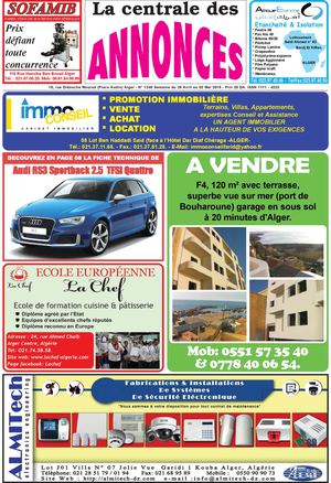 La Centrale des Annonces N° 1248 Semaine du 26 Avril au 02 Mai 2015