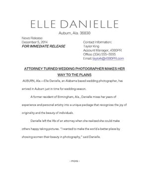 Elle Danielle Media Kit