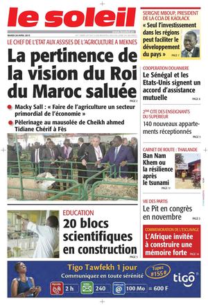 Edition Du 28 Avril 2015