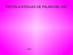 Fotos Antiguas De Palma Del Rio