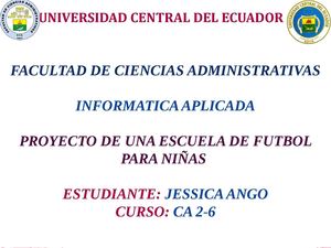 Presentacion Del Proyecto