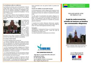 Dépliant activités de tourisme communautaire_Ste Anne Fernan Vaz