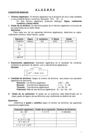 Expresiones Algebraicas