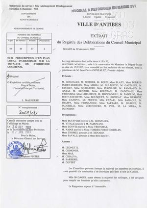 1 PLU Approuvé_Délibération De Prescription