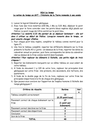 Hda Le Temps Consignes