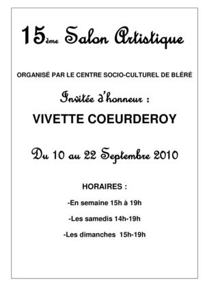 Catalogue 15ème Salon Artistique