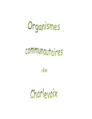 Répertoire Des Ressources De Charlevoix