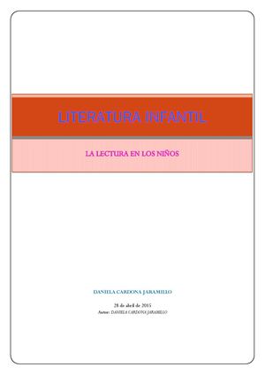 La Literatura Infantil