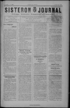 Le Sisteron Journal du 14/12/1895