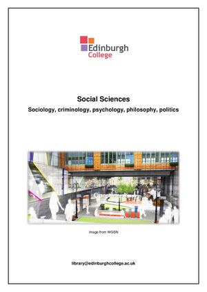 Social Sciences