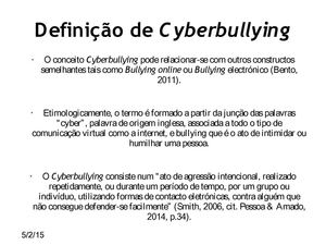 Definição De Cyberbullying