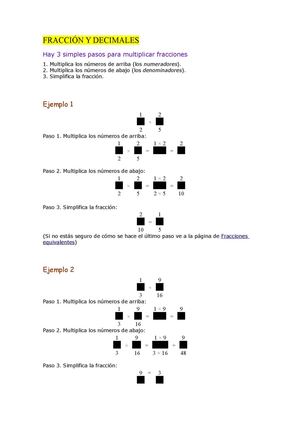 Fracción Y Decimales