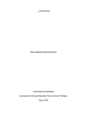 Qué Es Un Microclima