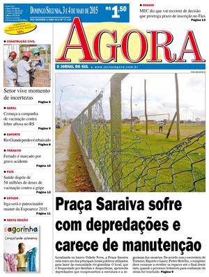 Jornal Agora - Edição 11134 - 3 e 4 de Maio de 2015