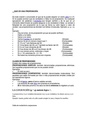 Que Es Una Proposición
