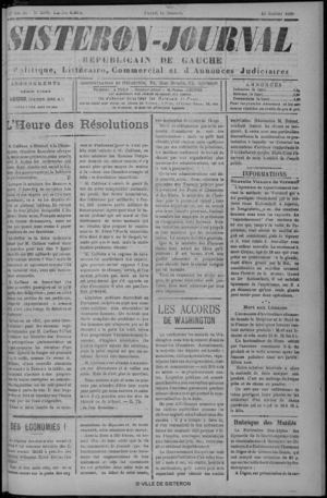Le Sisteron Journal du 10/07/1926