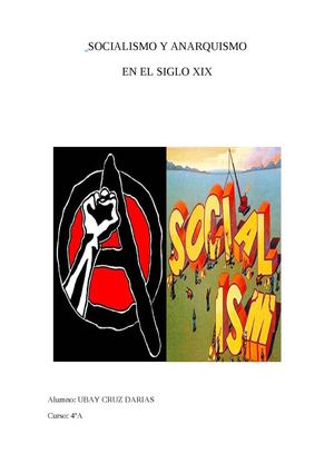 Socialismo Y Anarquismo