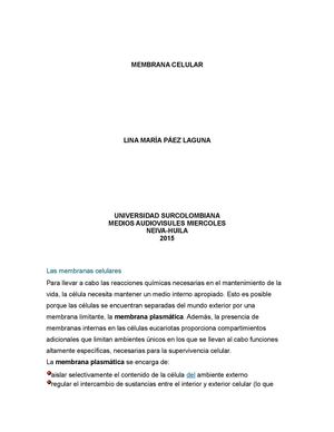Membrana Celular