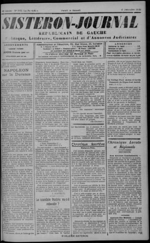 Le Sisteron Journal du 06/12/1930