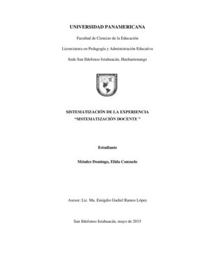 Sistematización Profesionalización Docente