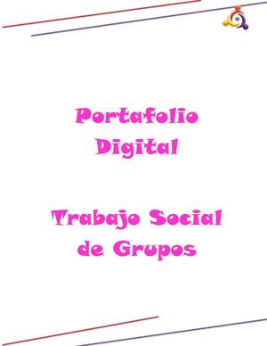 Portafolio Digital Trabajo Social De Grupos